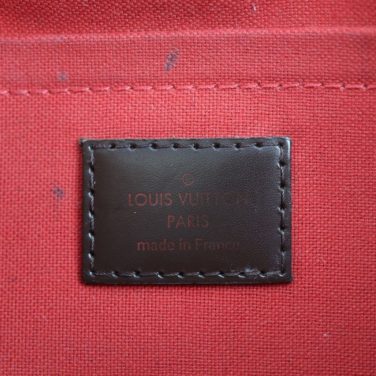 Louis Vuitton Favorite MM Damier Ebene Stamp
