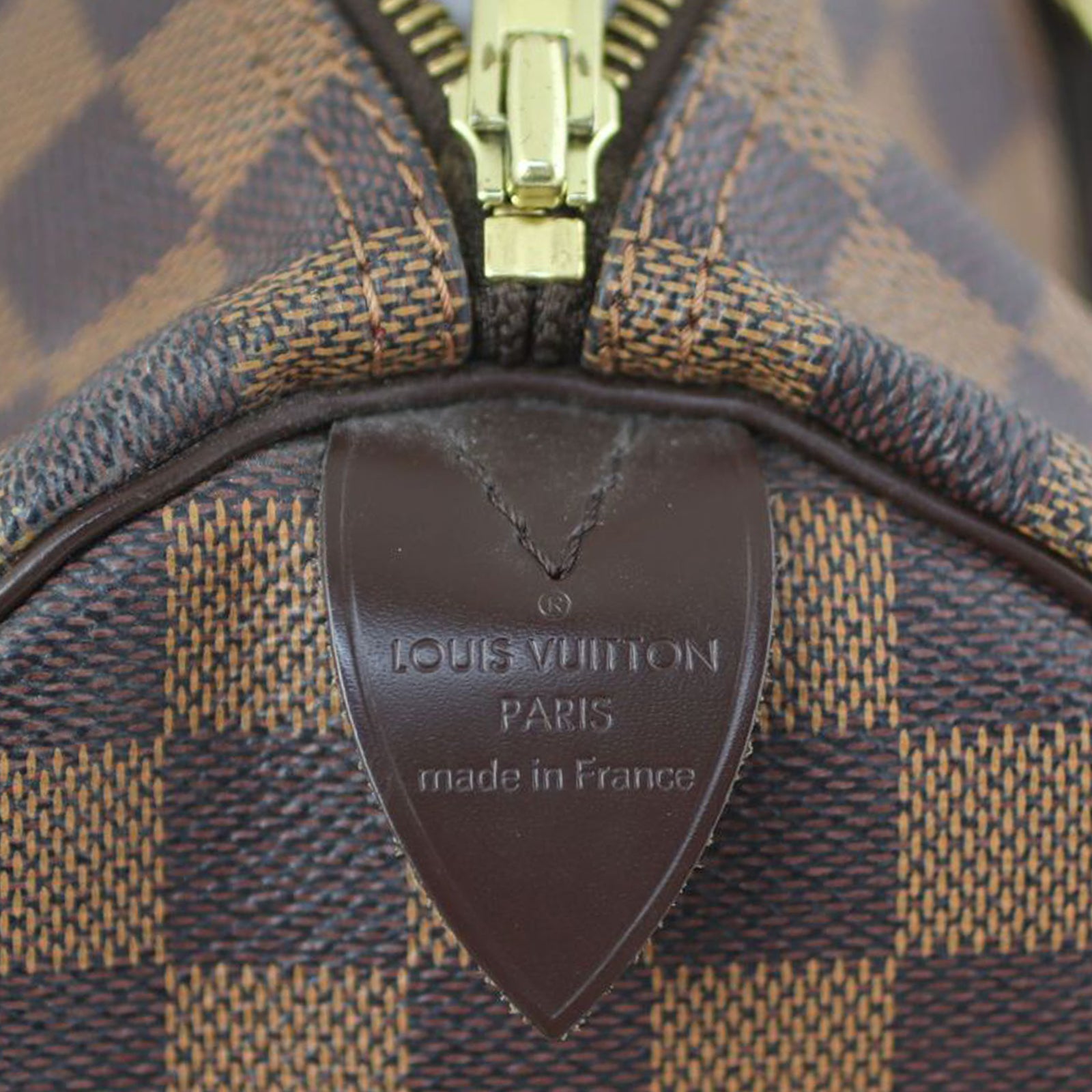 Louis Vuitton Speedy 30 Damier Ebene Stamp