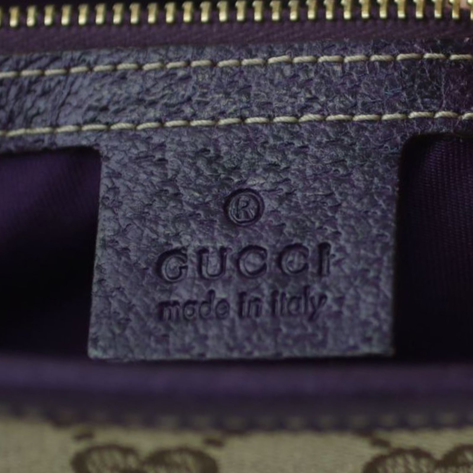 Gucci GG Canvas Mini Top Handle Bag Stamp
