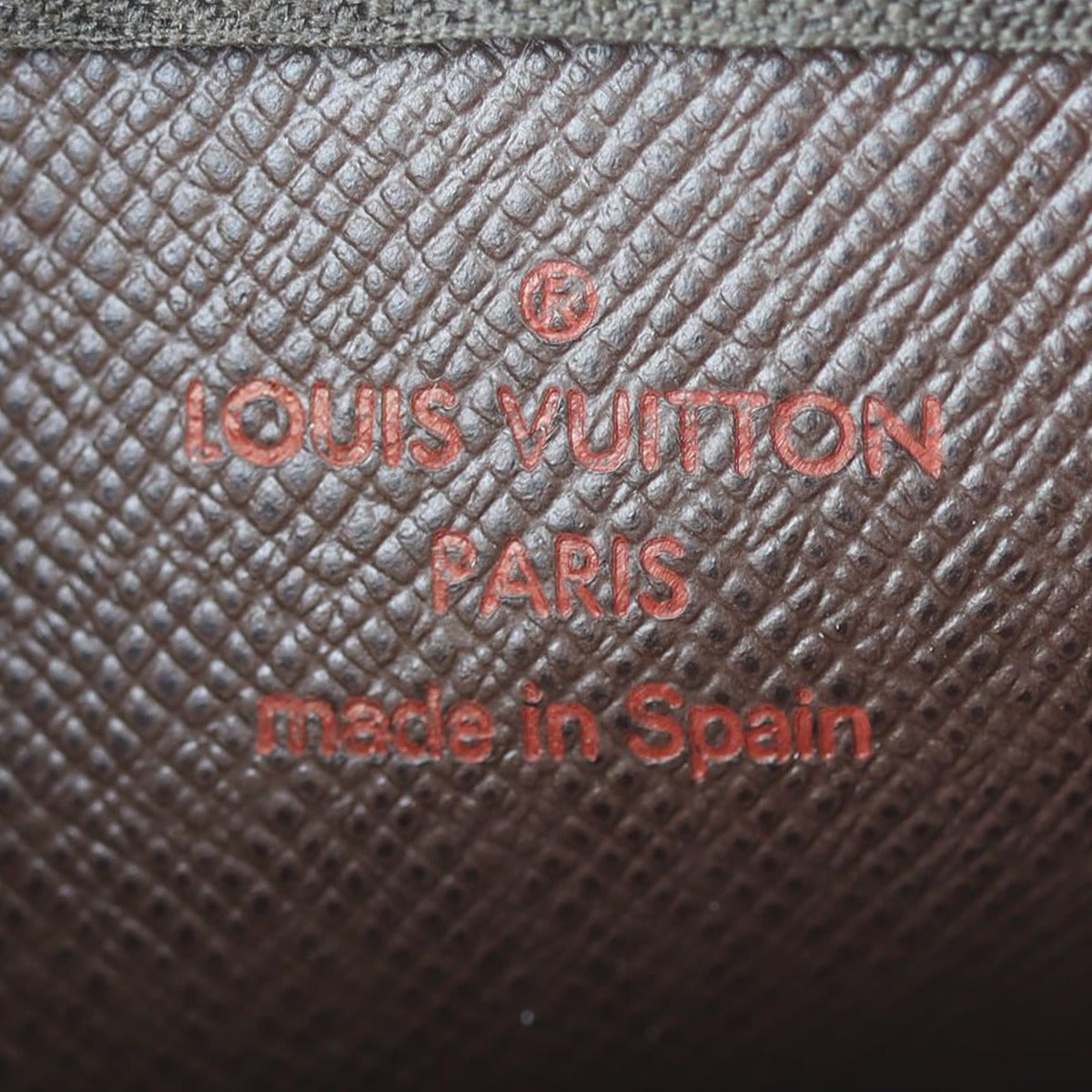 Louis Vuitton Key Pouch Damier Ebene Stamp
