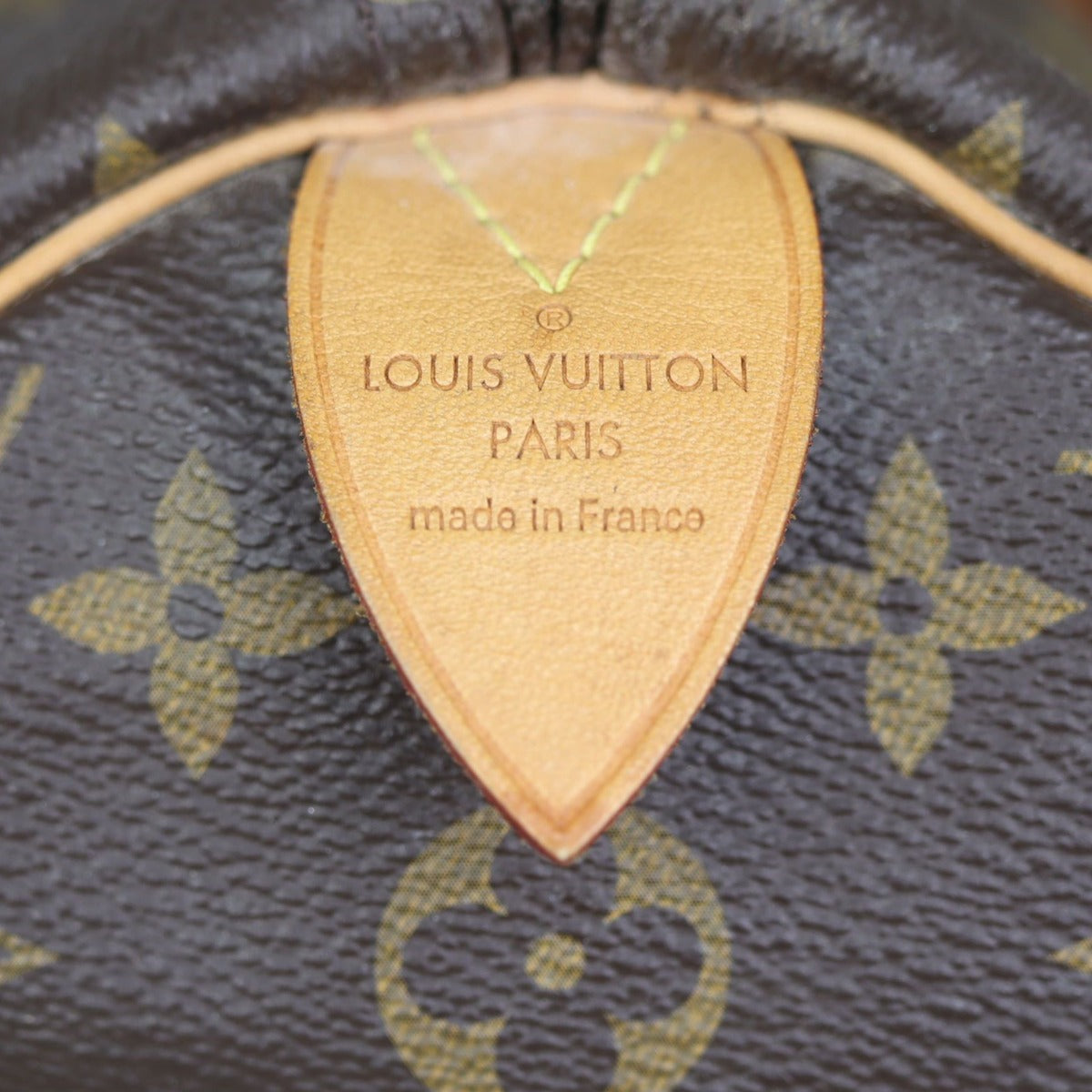 Louis Vuitton Speedy 35 Monogram (with hot-stamping) Stamp
