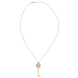 Tiffany & Co Return to Tiffany Key Pendant Necklace 18k Rose Gold Front