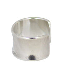 Tiffany & Co 1837 Wide Band Cuff Sterling Silver Left Side