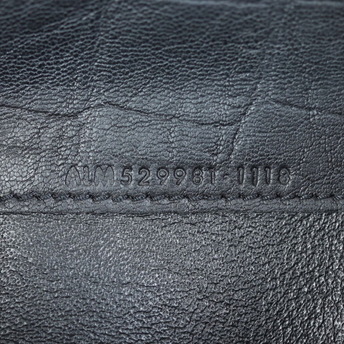 Saint Laurent Monogram Continental Wallet Crocodile Embossed Date code
