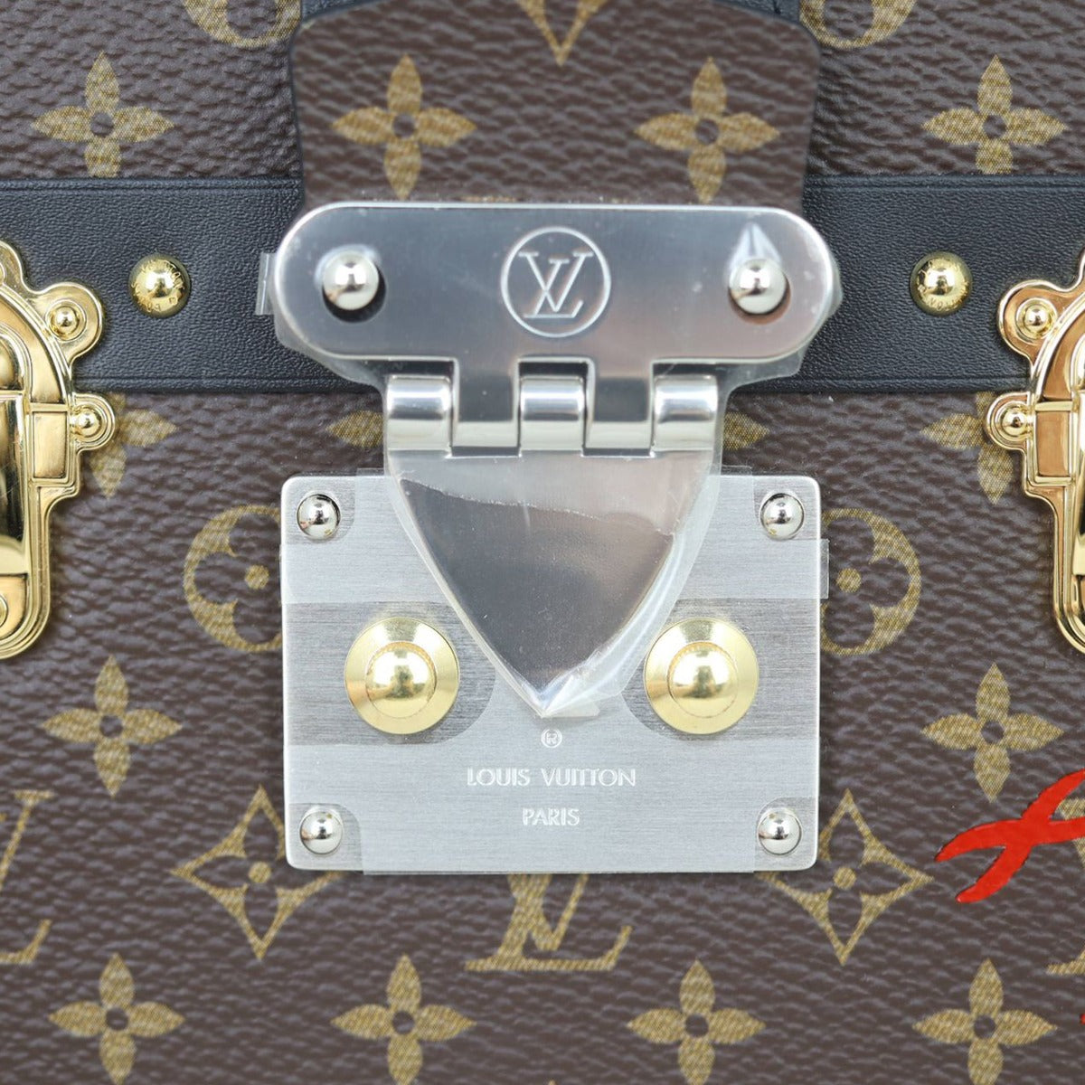 Louis Vuitton Petite Malle Monogram Chains Hardware
