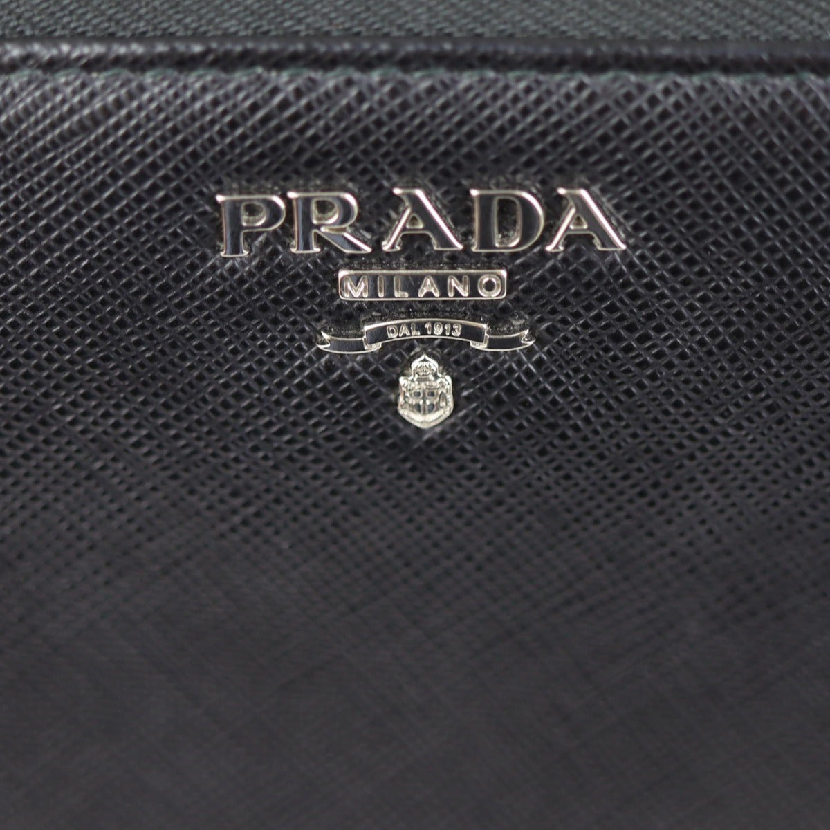 Prada Saffiano Zip Around Wallet Hardware
