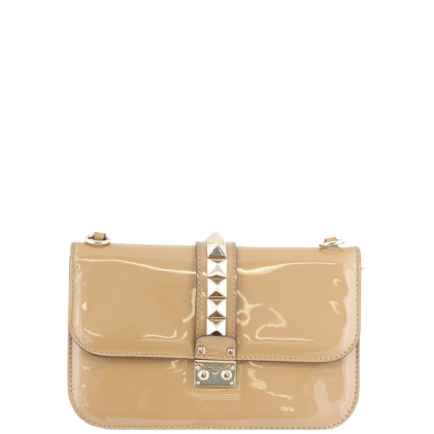 Valentino Medium Lock Shoulder Bag Front