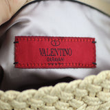 Valentino Raffia Flower Applique bag stamp