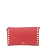 Valentino Rockstud Chain Wallet Back