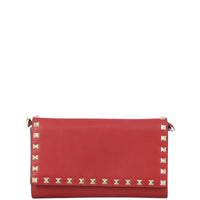 Valentino Rockstud Chain Wallet Front