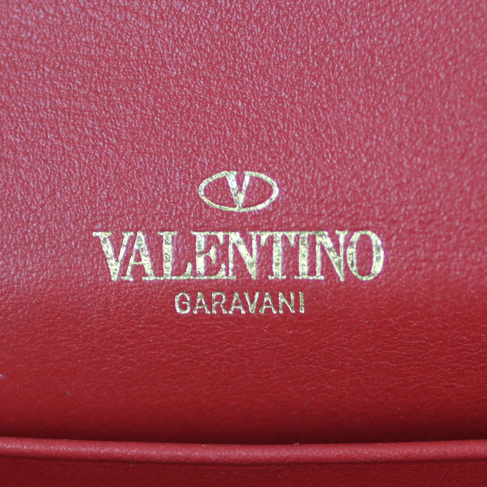 Valentino Rockstud Chain Wallet Stamp