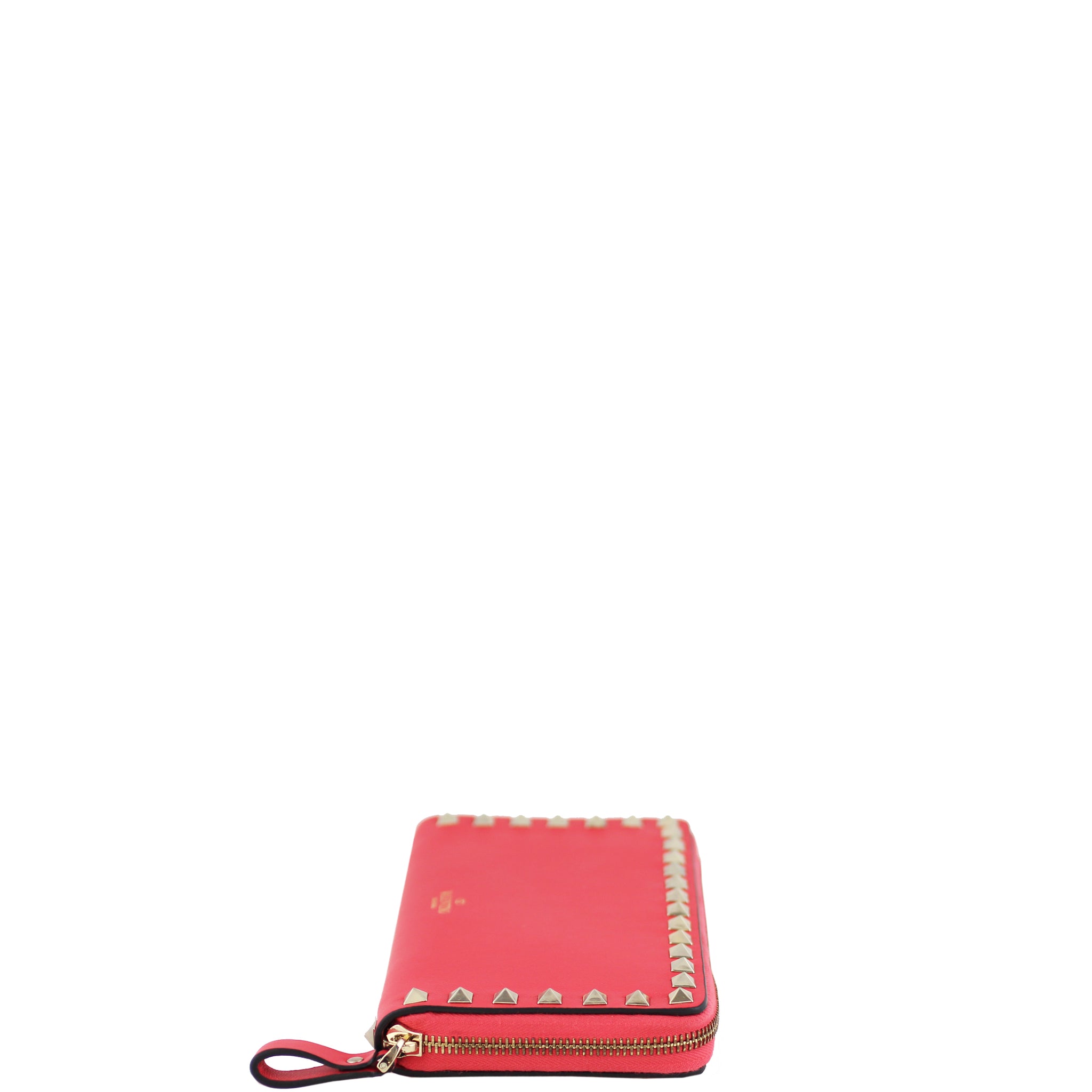 Valentino Rockstud Continental Zip Wallet Left