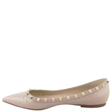 Valentino Rockstud Ballerina Flats Nude Side
