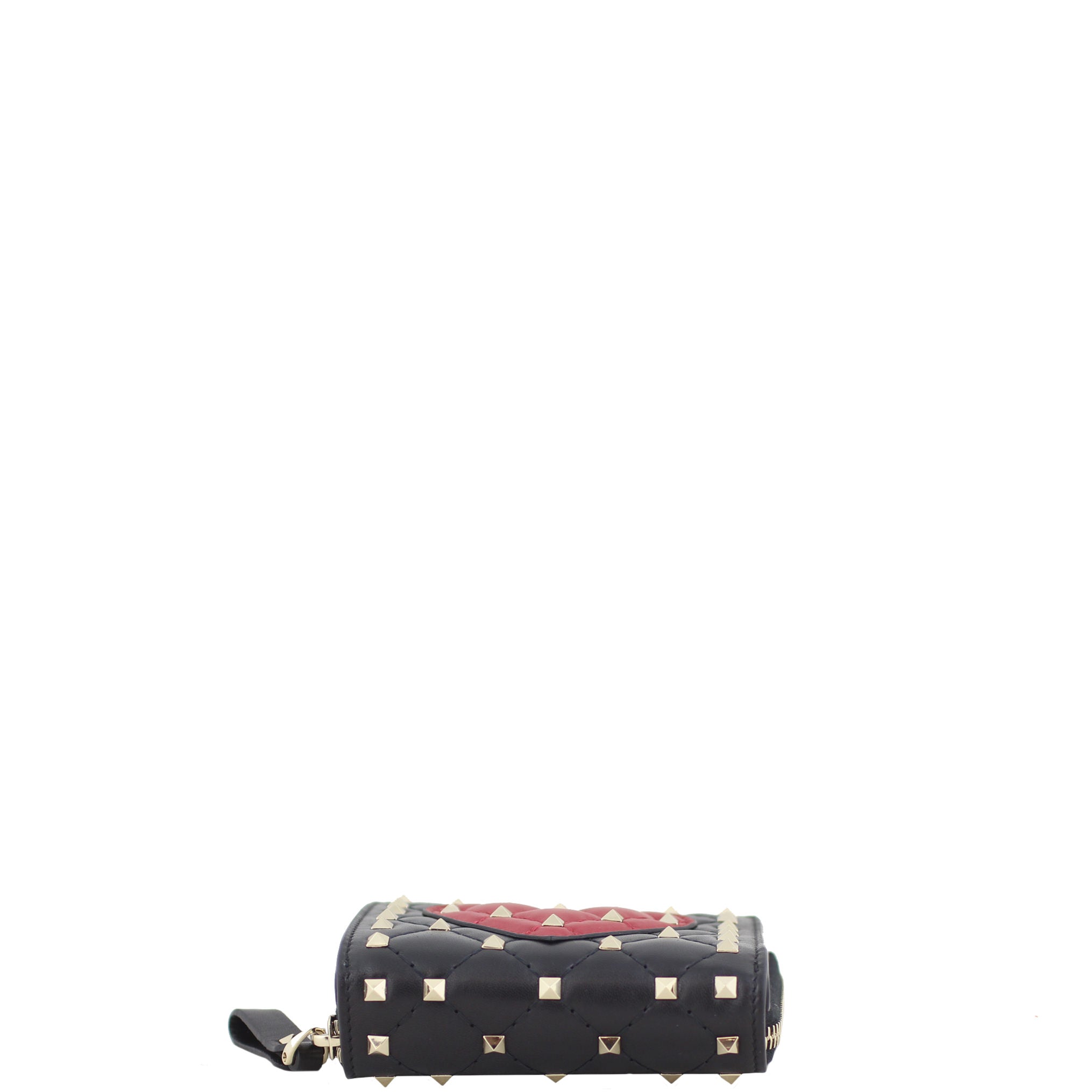 Valentino Rockstud Heart Compact Wallet Base