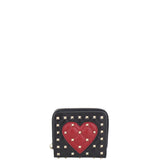 Valentino Rockstud Heart Compact Wallet Front