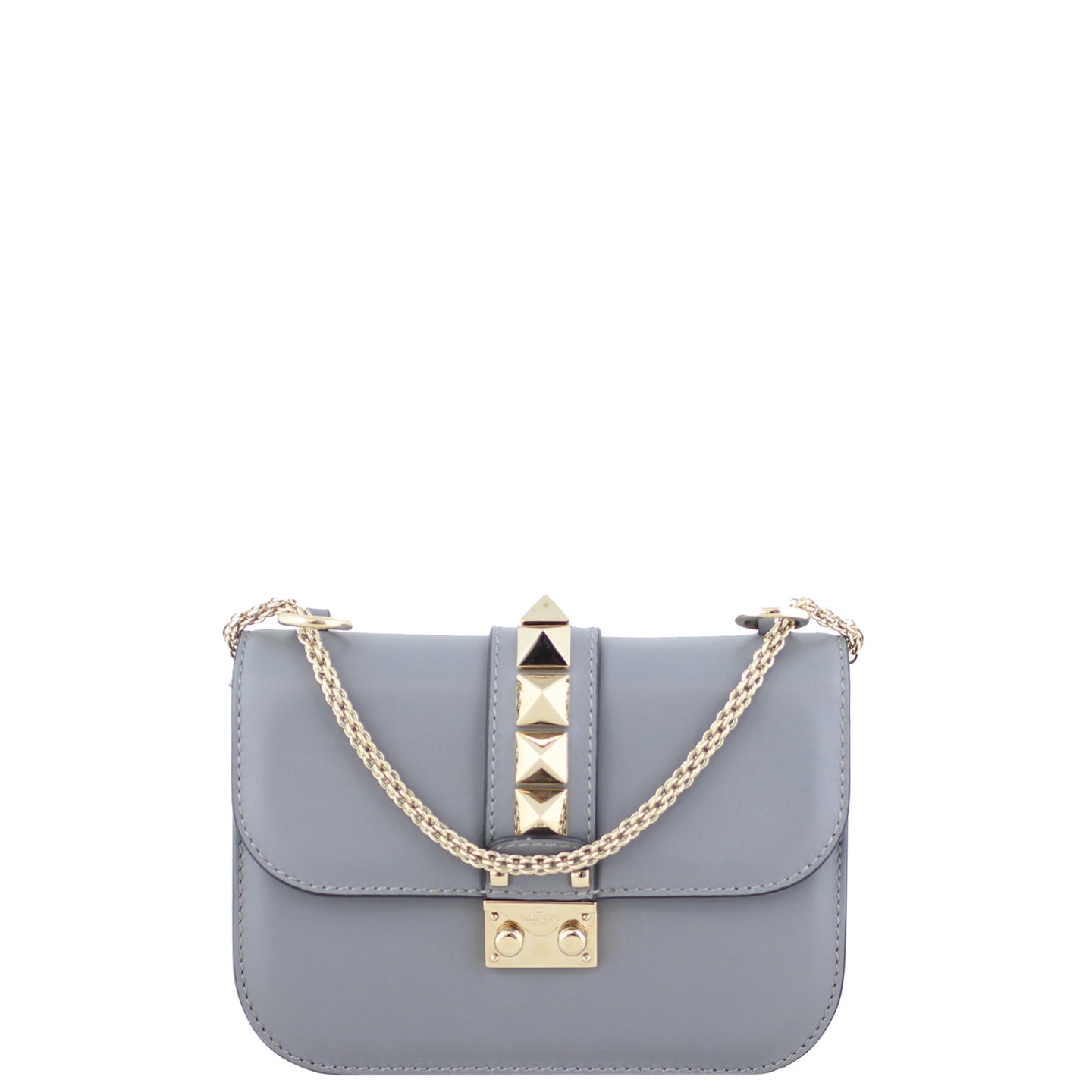 Valentino Rockstud Small Lock Bag Front