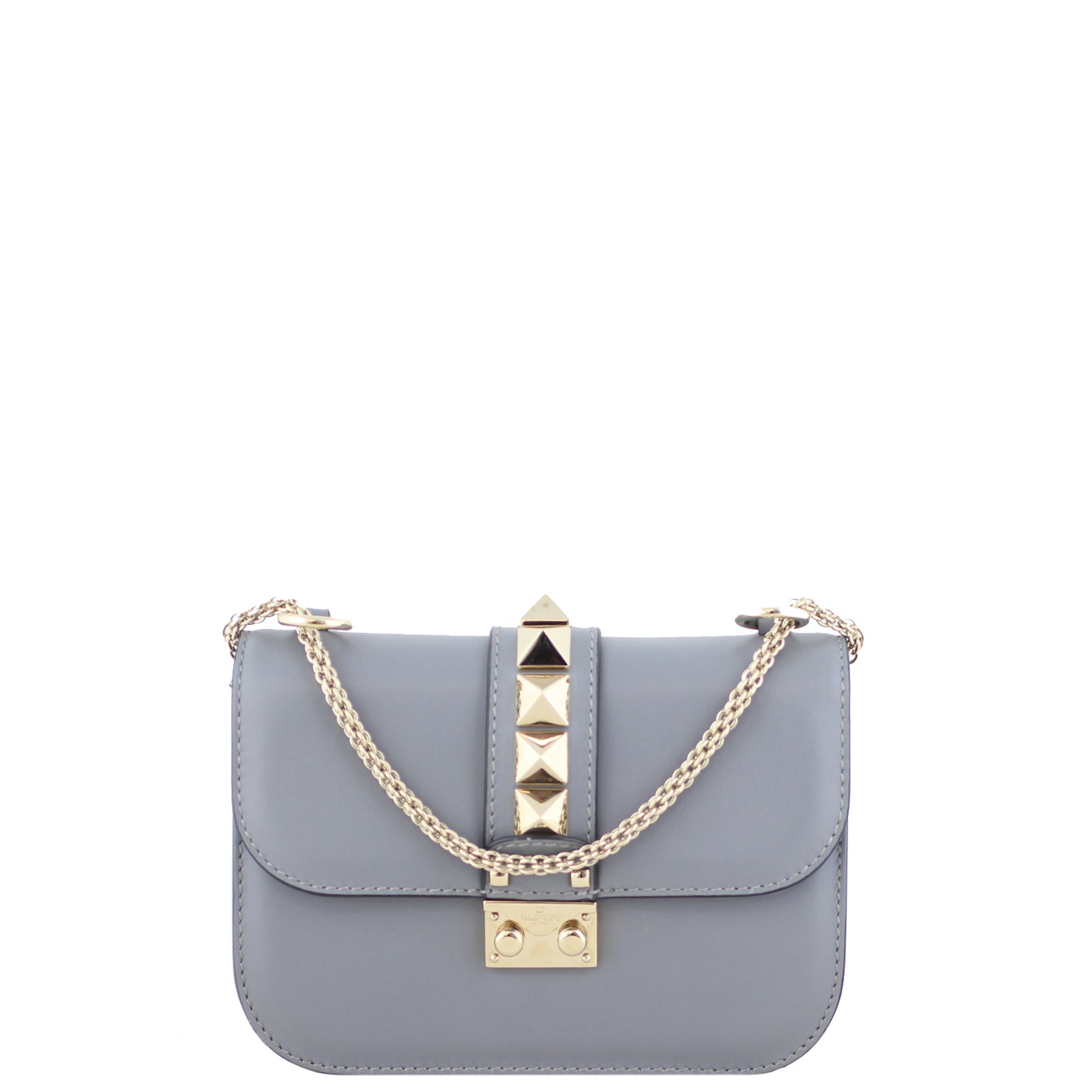 Valentino Rockstud Small Lock Bag Front