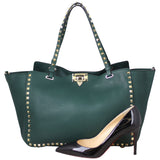 Valentino Rockstud Medium Tote Shoe