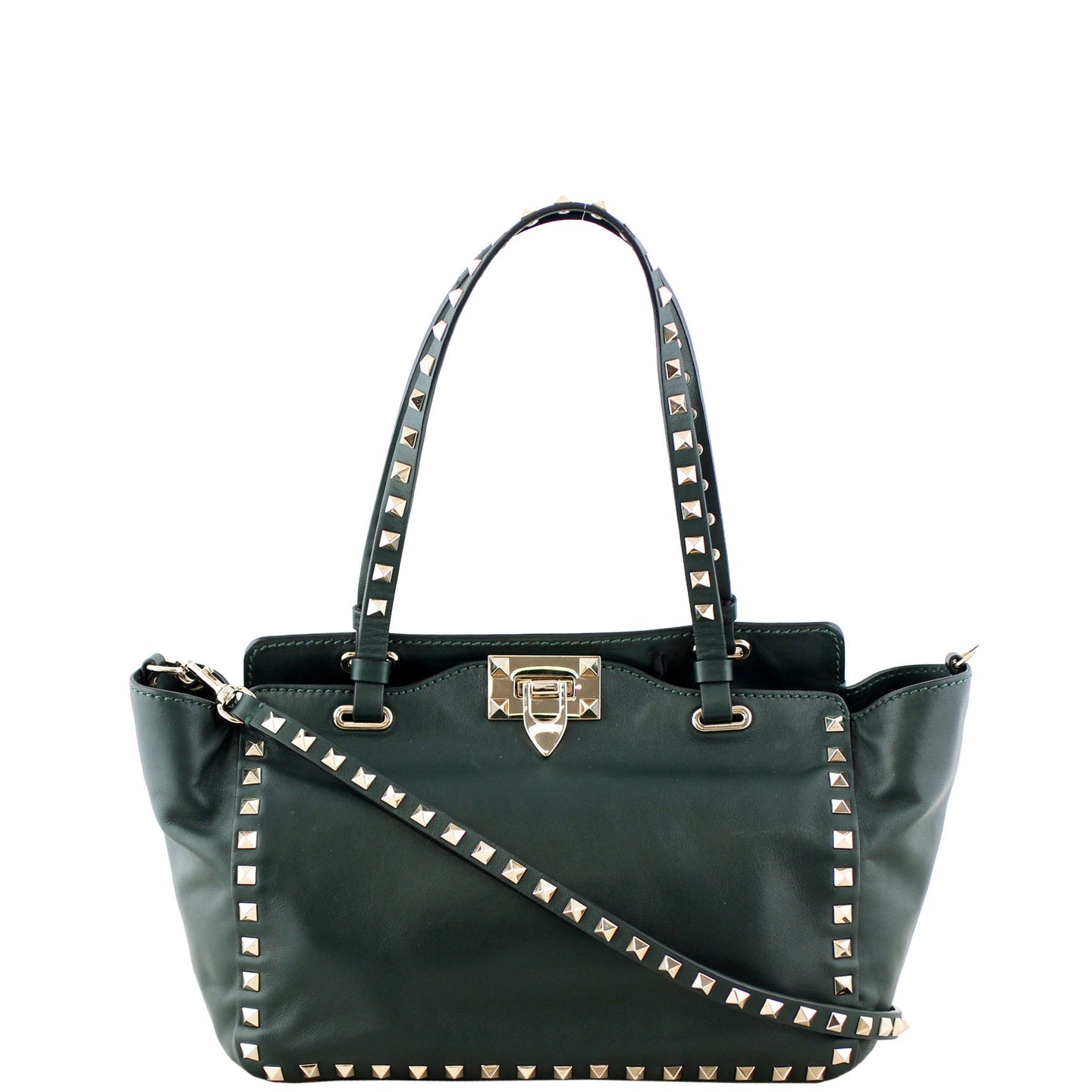 Valentino Rockstud Pagoda Tote Small Front