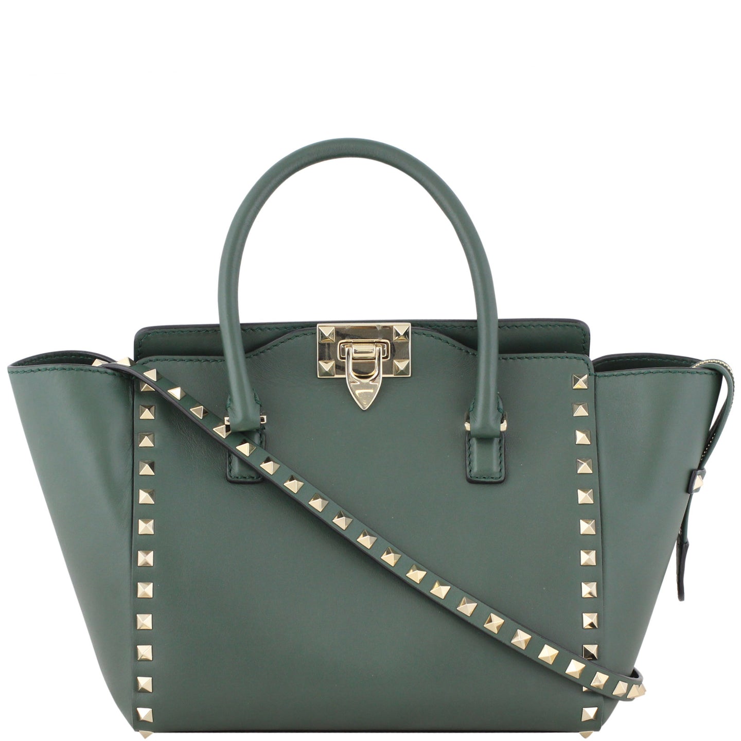 Valentino Rockstud Pagoda Tote Small Front