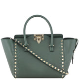 Valentino Rockstud Pagoda Tote Small Front
