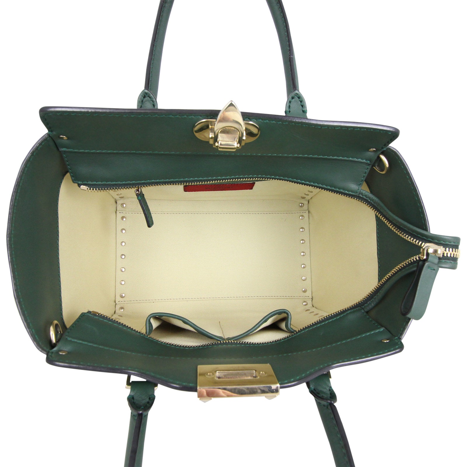 Valentino Rockstud Pagoda Tote Small Interior