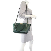 Valentino Rockstud Pagoda Tote Small Mannequin