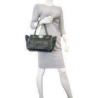 Valentino Rockstud Pagoda Tote Small Mannequin
