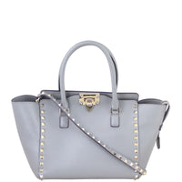 Valentino Rockstud Pagoda Tote Small front strap