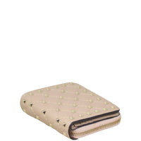 Valentino Rockstud Zip Around French Wallet Corner