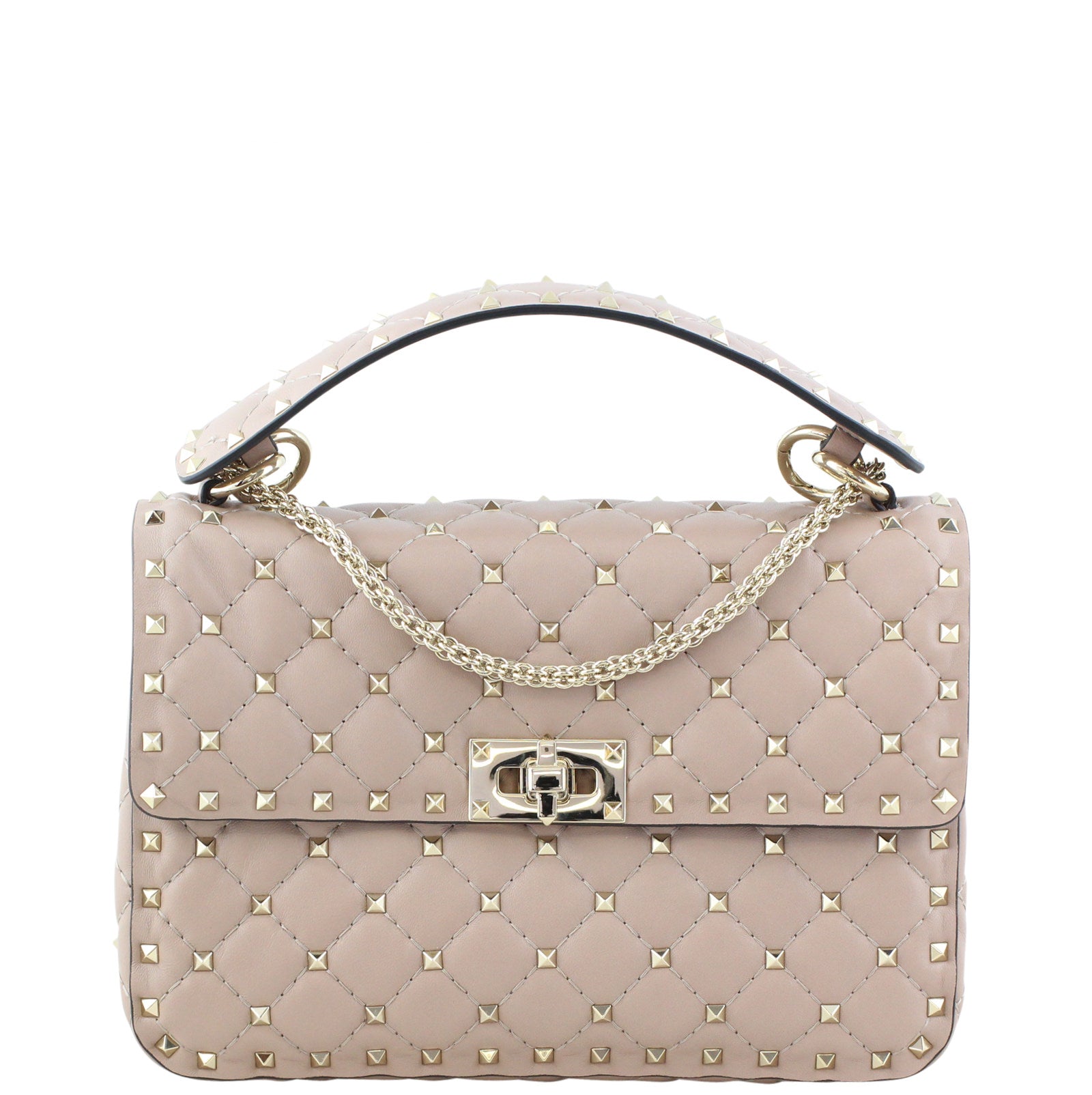 Valentino Rockstud Spike Medium Shoulder Bag Front