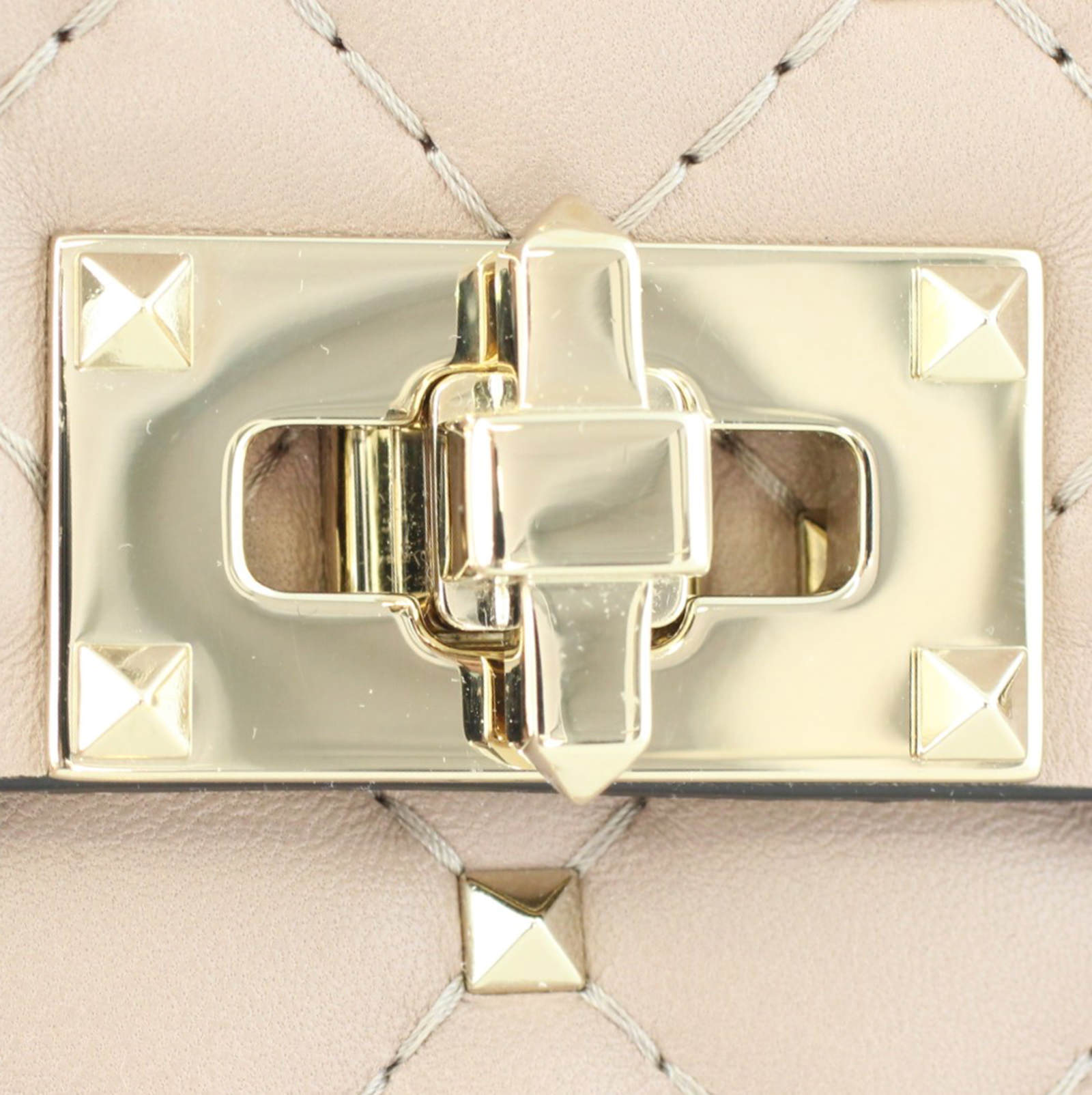 Valentino Rockstud Spike Medium Shoulder Bag Lock