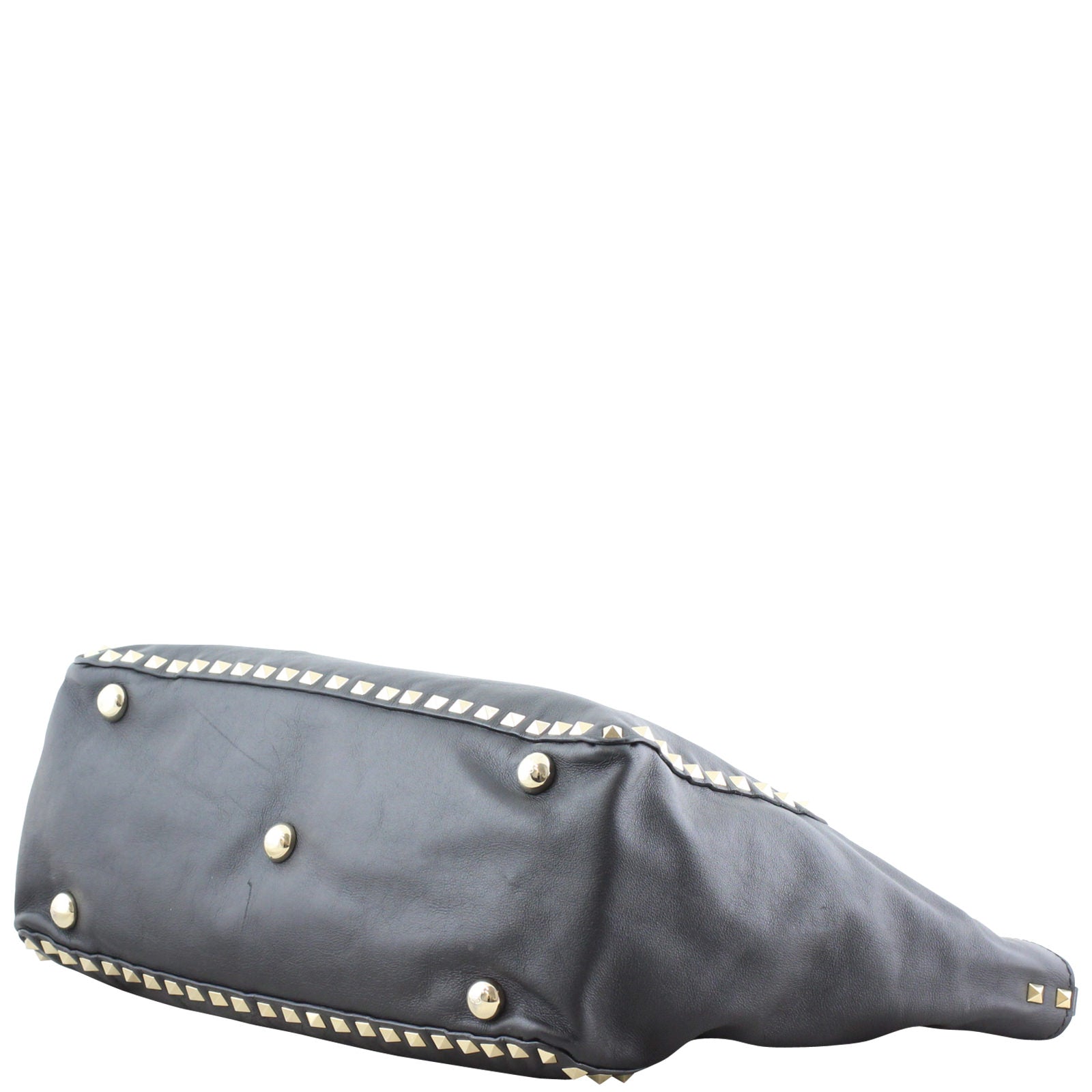 Valentino Rockstud Medium Tote Corner