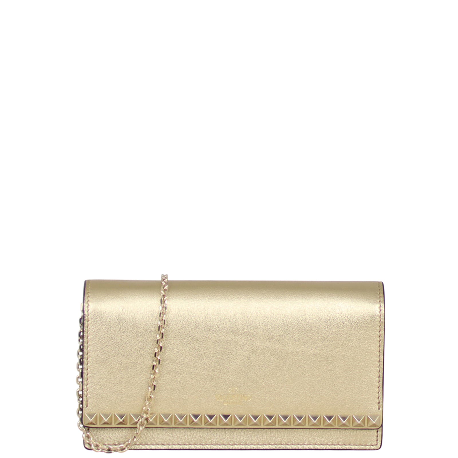 Valentino Rockstud Wallet on Chain Front