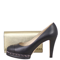 Valentino Rockstud Wallet on Chain Shoe