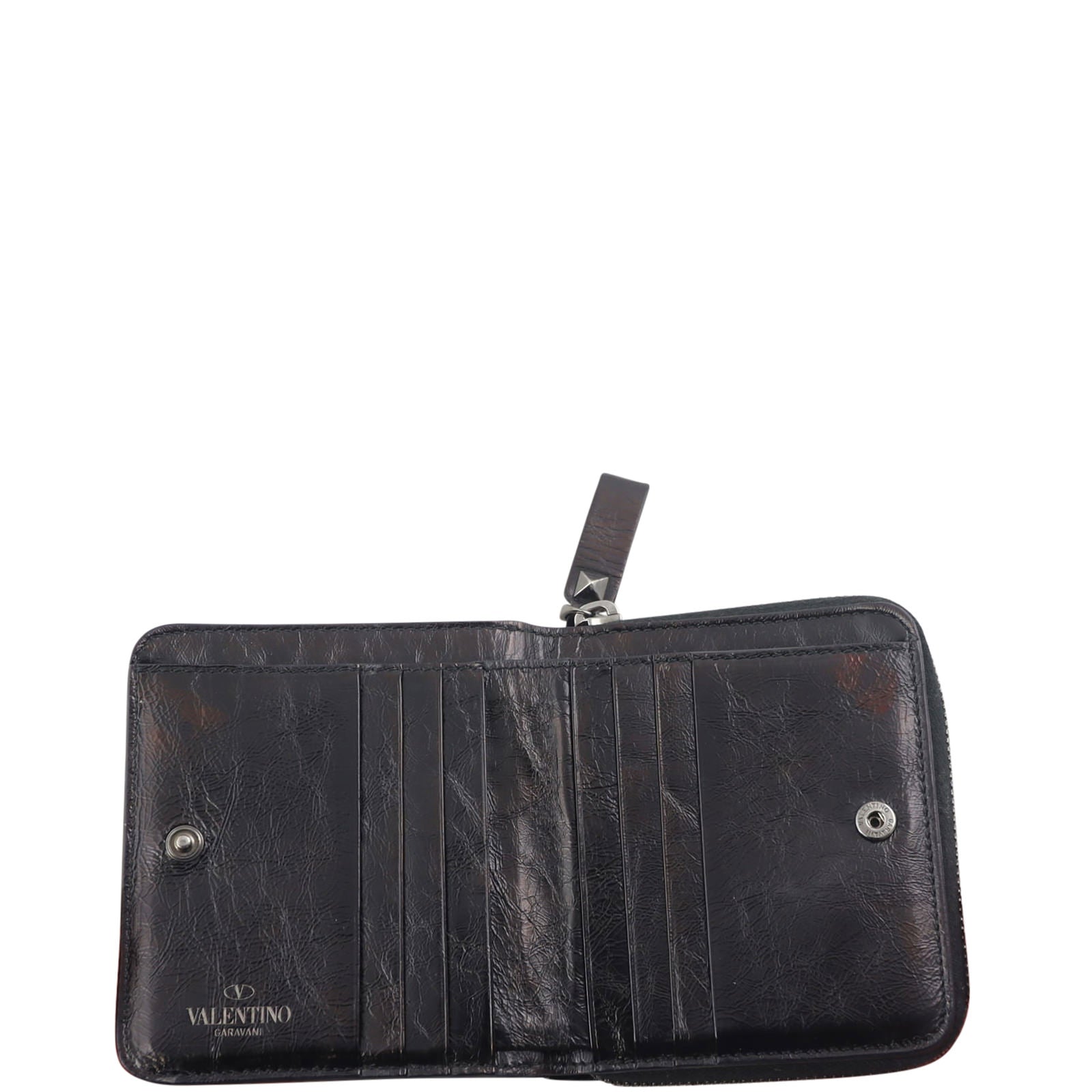 Valentino Rockstud Compact Wallet Interior