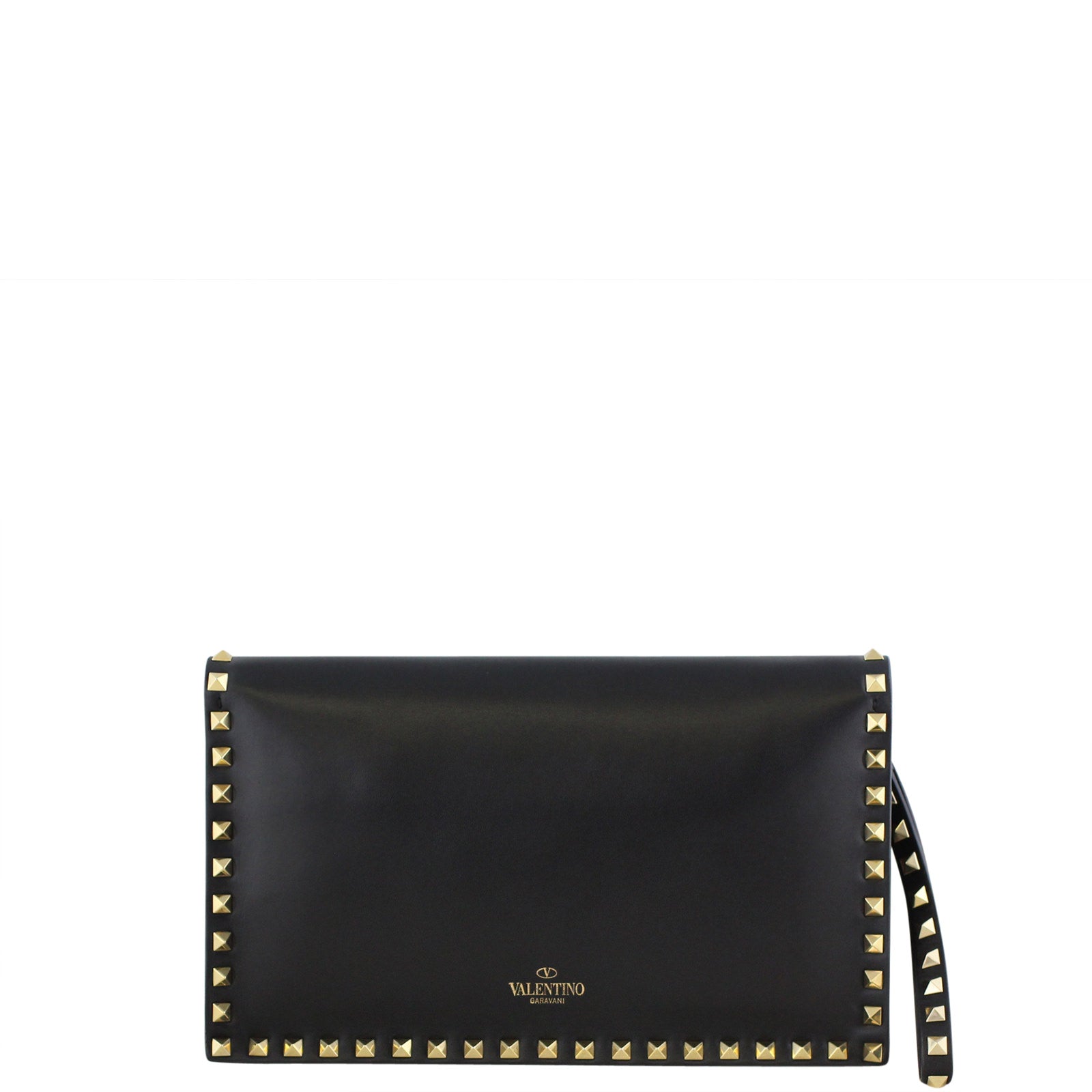 Valentino Rockstud Wristlet Clutch Back