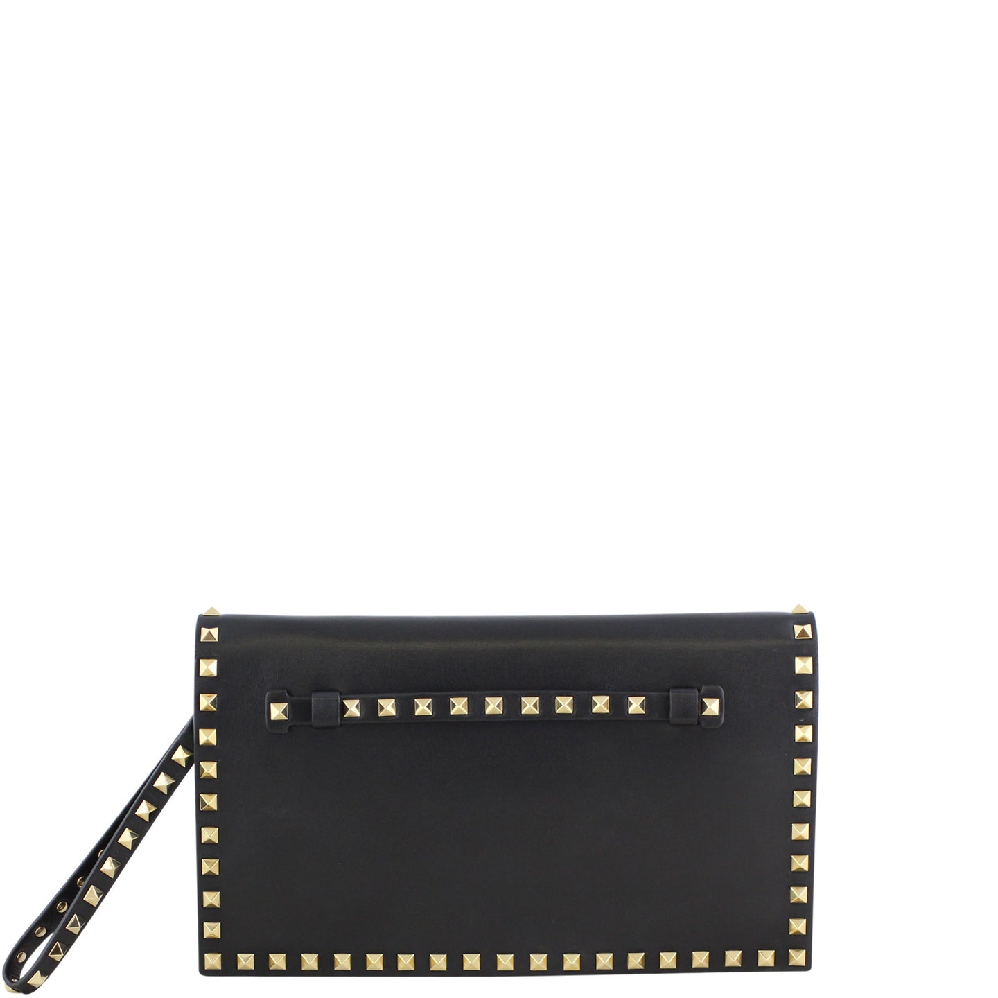 Valentino Rockstud Wristlet Clutch Front