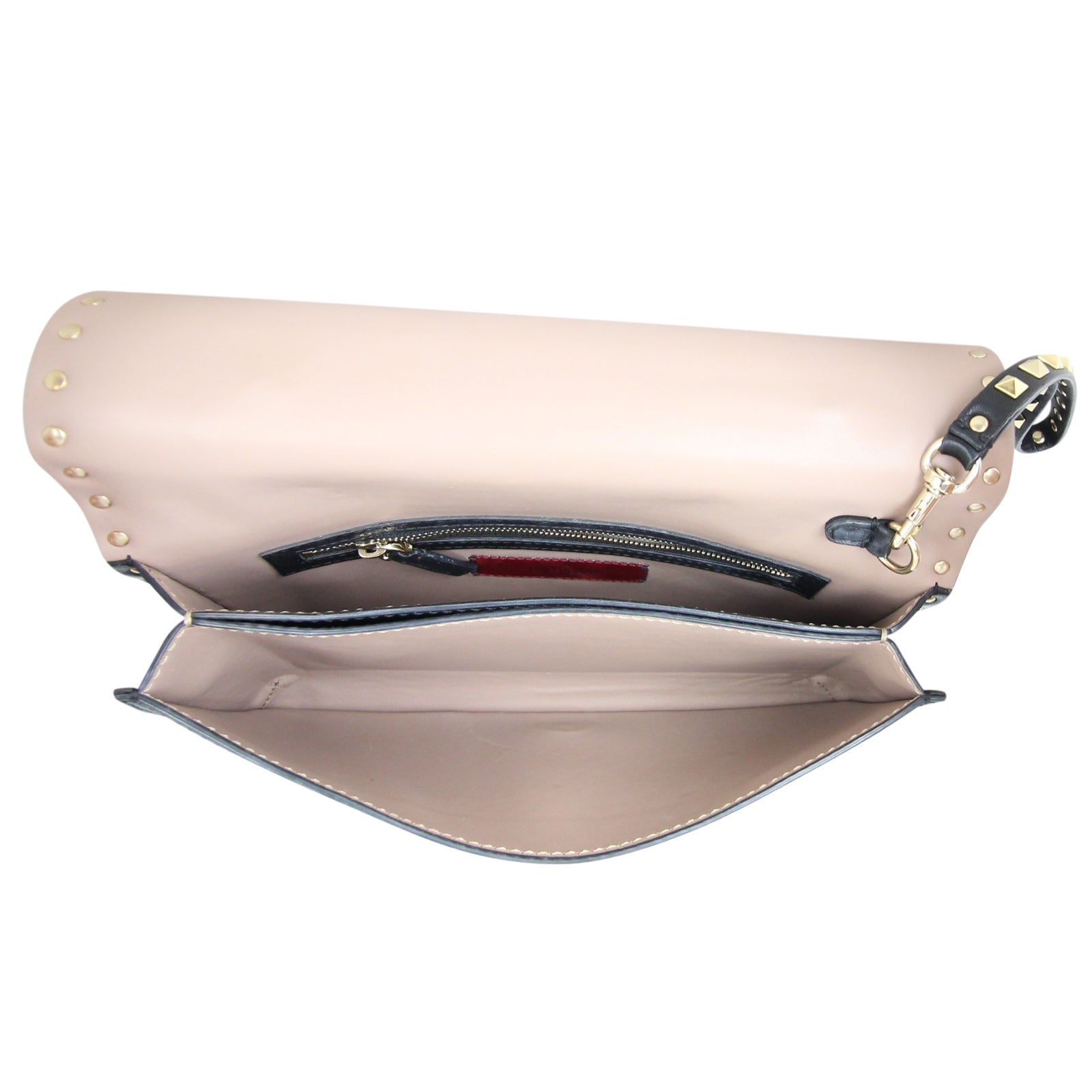 Valentino Rockstud Wristlet Clutch Interior