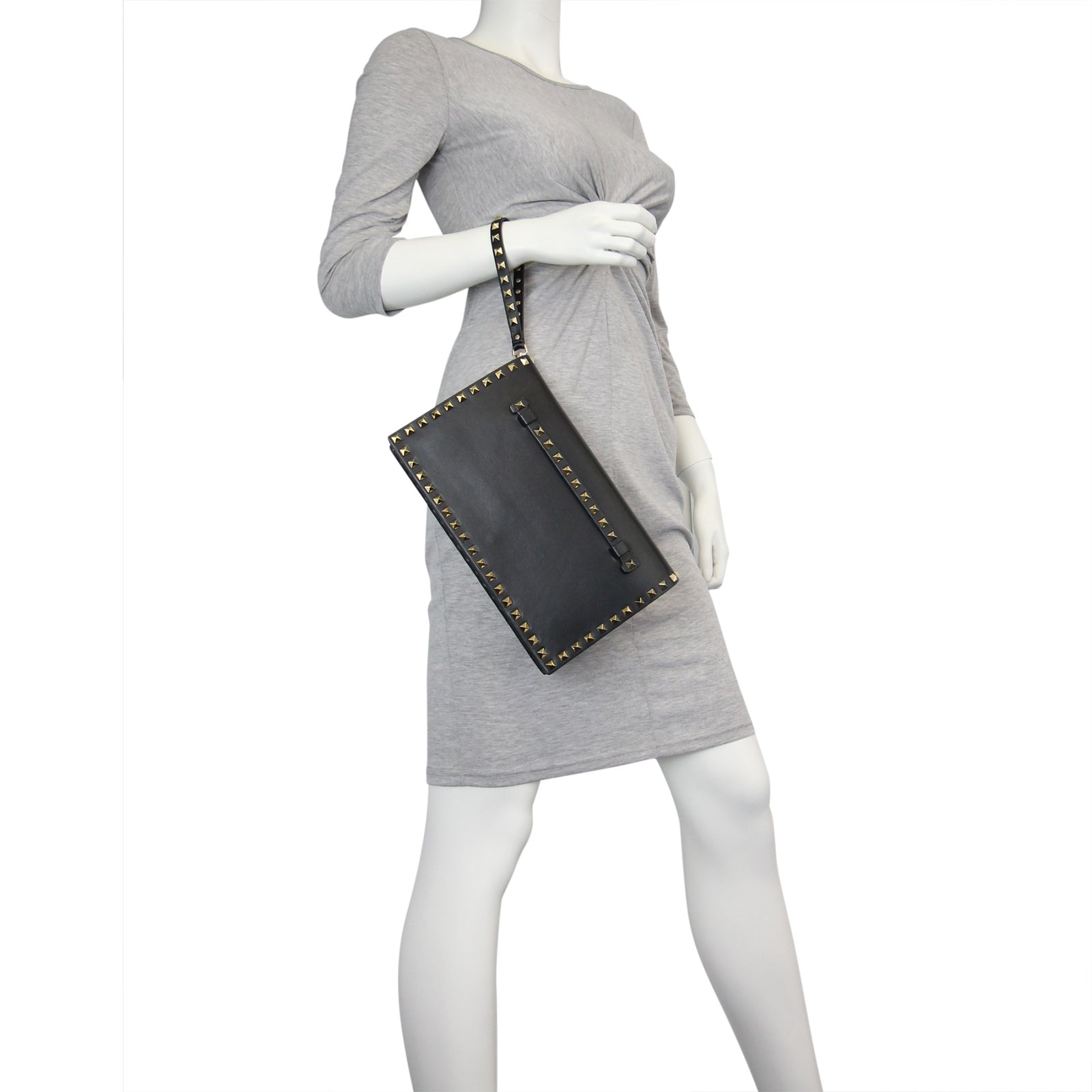 Valentino Rockstud Wristlet Clutch Mannequin