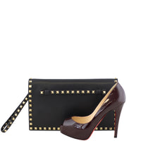 Valentino Rockstud Wristlet Clutch Scale