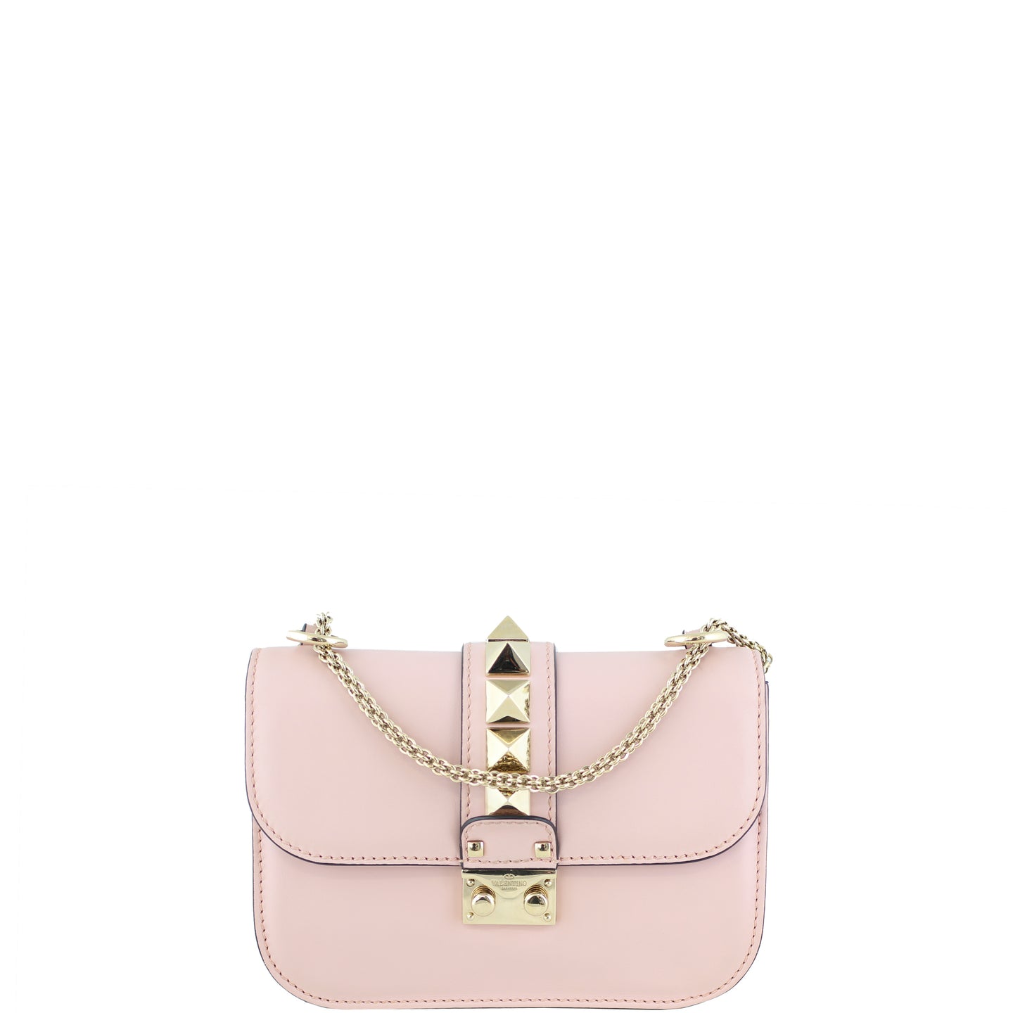Valentino Small Lock Shoulder Bag Front