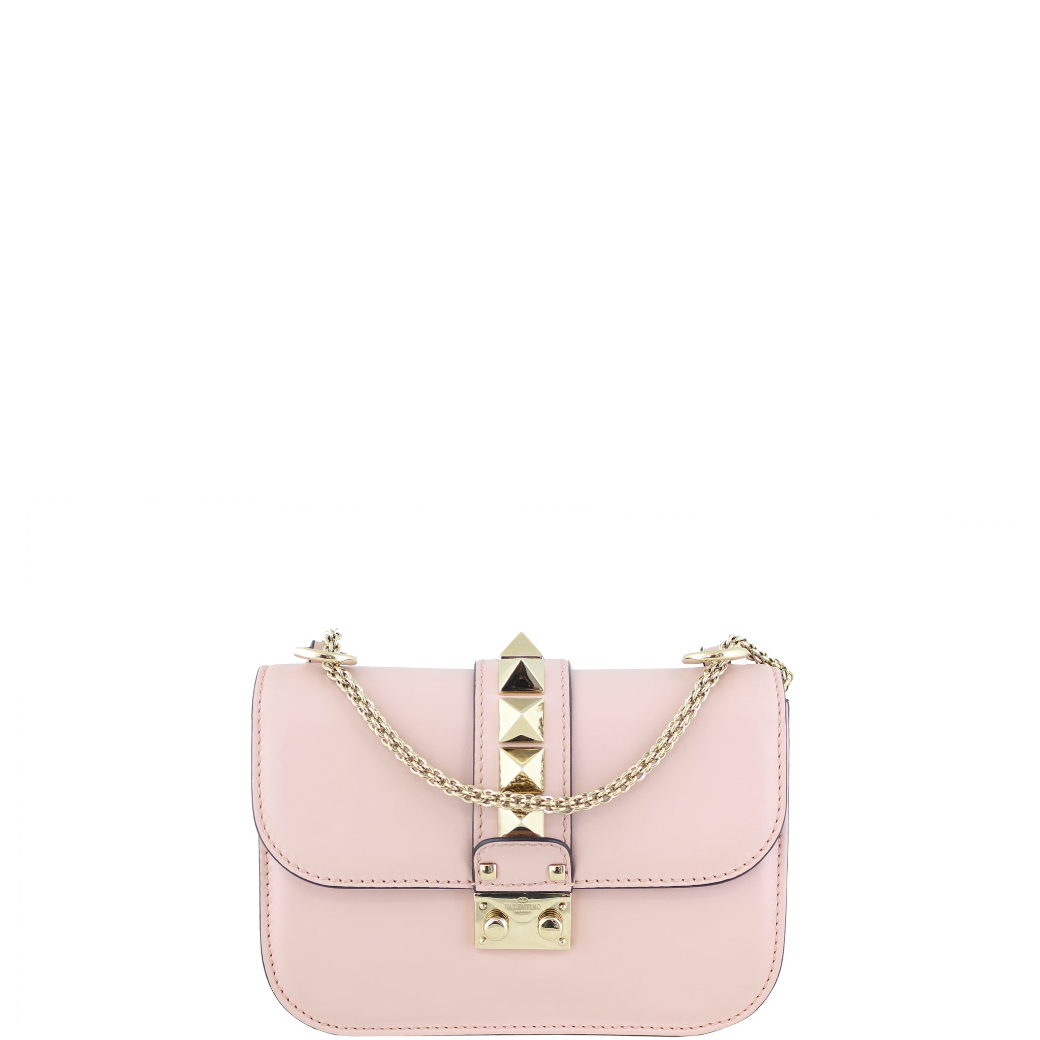 Valentino Small Lock Shoulder Bag Front