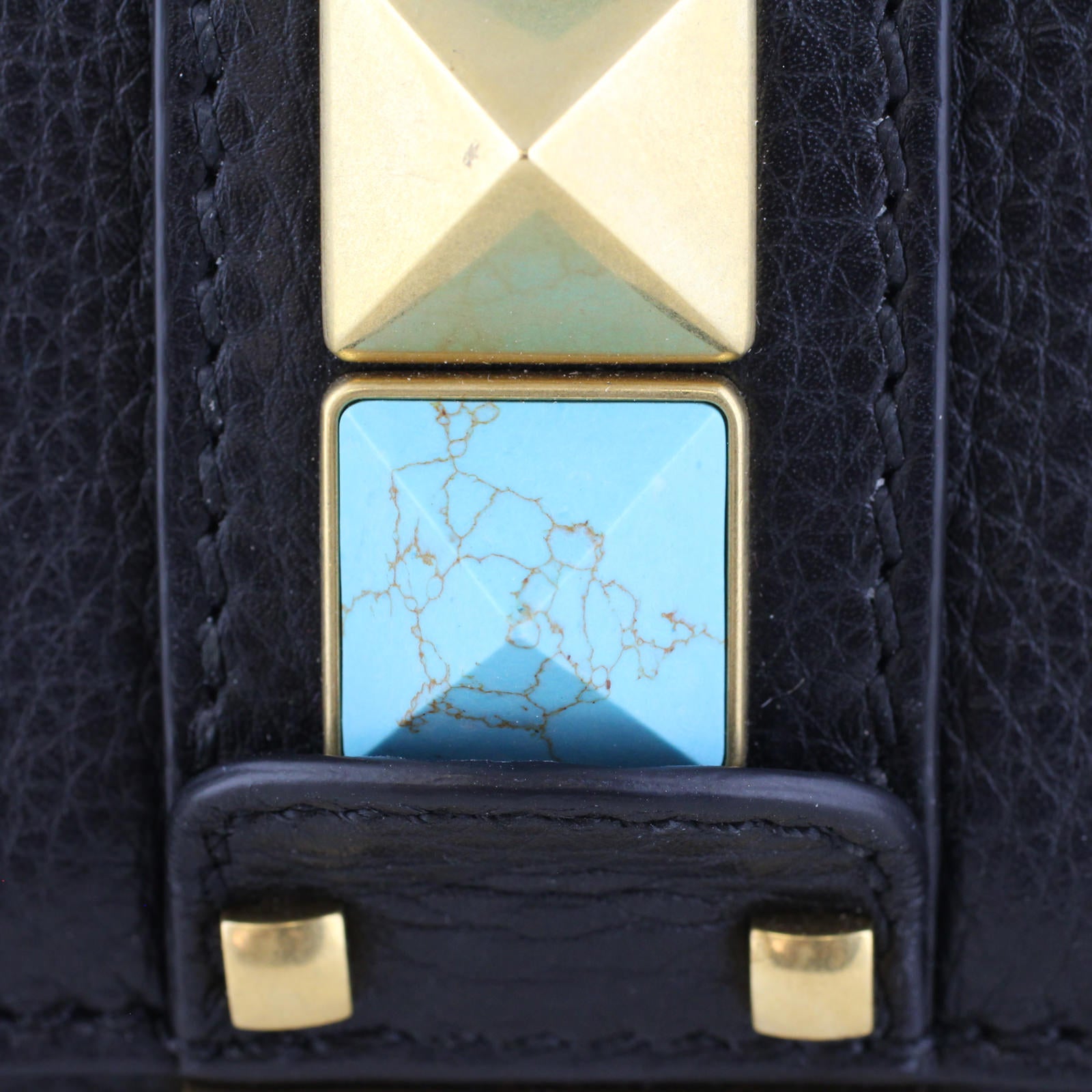 Valentino Rockstud Small Lock Shoulder Bag hardware