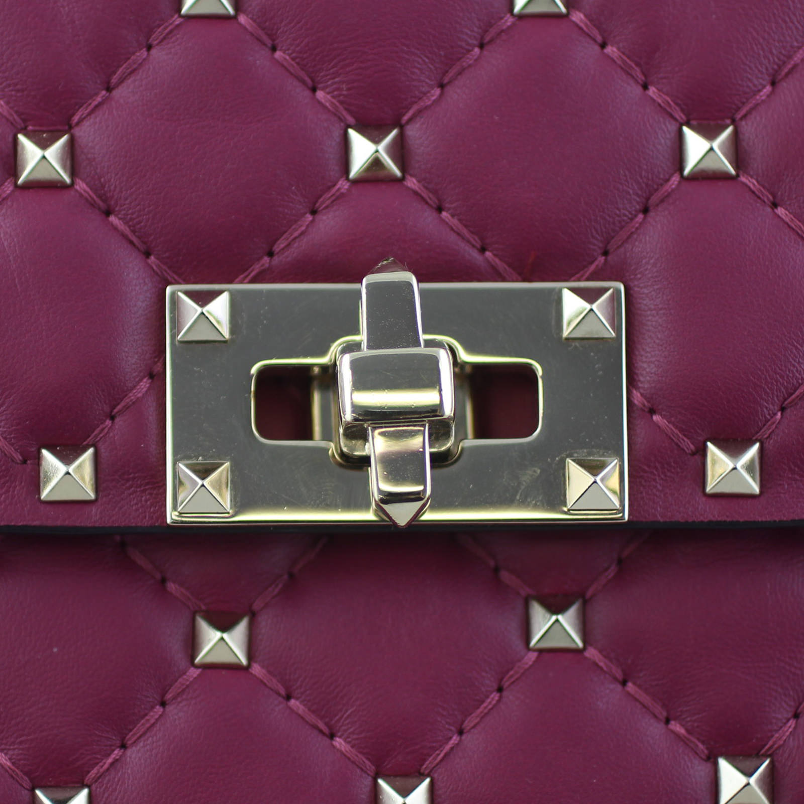 Valentino Spike Rockstud Shoulder Bag Lock