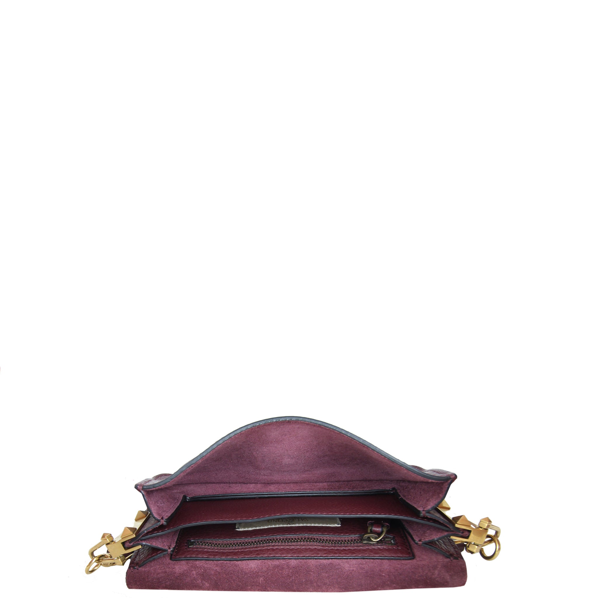 Valentino Tribal Hand-Painted Mini Flap Bag Interior