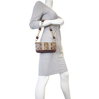 Valentino Tribal Hand-Painted Mini Flap Bag Mannequin