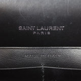Saint Laurent Kate Tassel Chain Wallet Croc-Embossed Stamp
