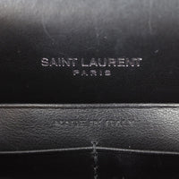 Saint Laurent Kate Tassel Chain Wallet Croc-Embossed Stamp
