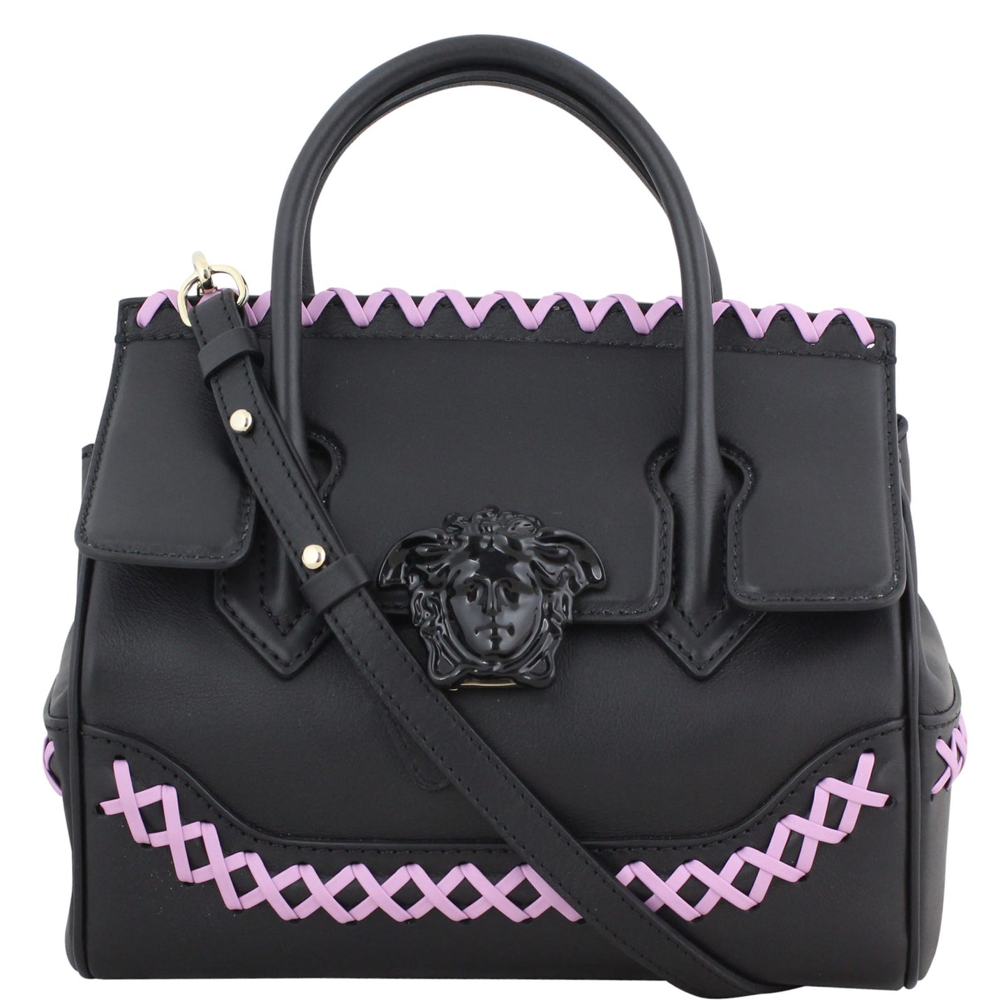 Versace Palazzo Empire Cross-Stitch Bag Front Strap 2